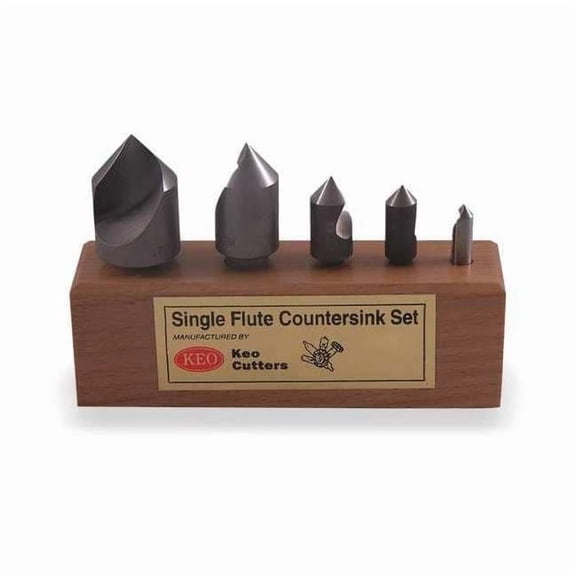 Keo Countersink Set,5 PC,1 FL,120 Deg,Cobalt 919-000-043