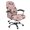 Ladybug Pattern, variant on POLERO Anti Slip All-in-One Office Swivel Chair Protector Cover, Moonlit Owl Blossoms Elastic Cloth Anti Wear Rotating Chair Cover for Home Office Home Study