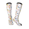 thumbnail image 4 of Balery Geometric Spots Printed Novelty Socks Men's Women's Crew Socks Sports Socks Knee High Socks Cotton Socks Quirky and Cool Socks, 4 of 9