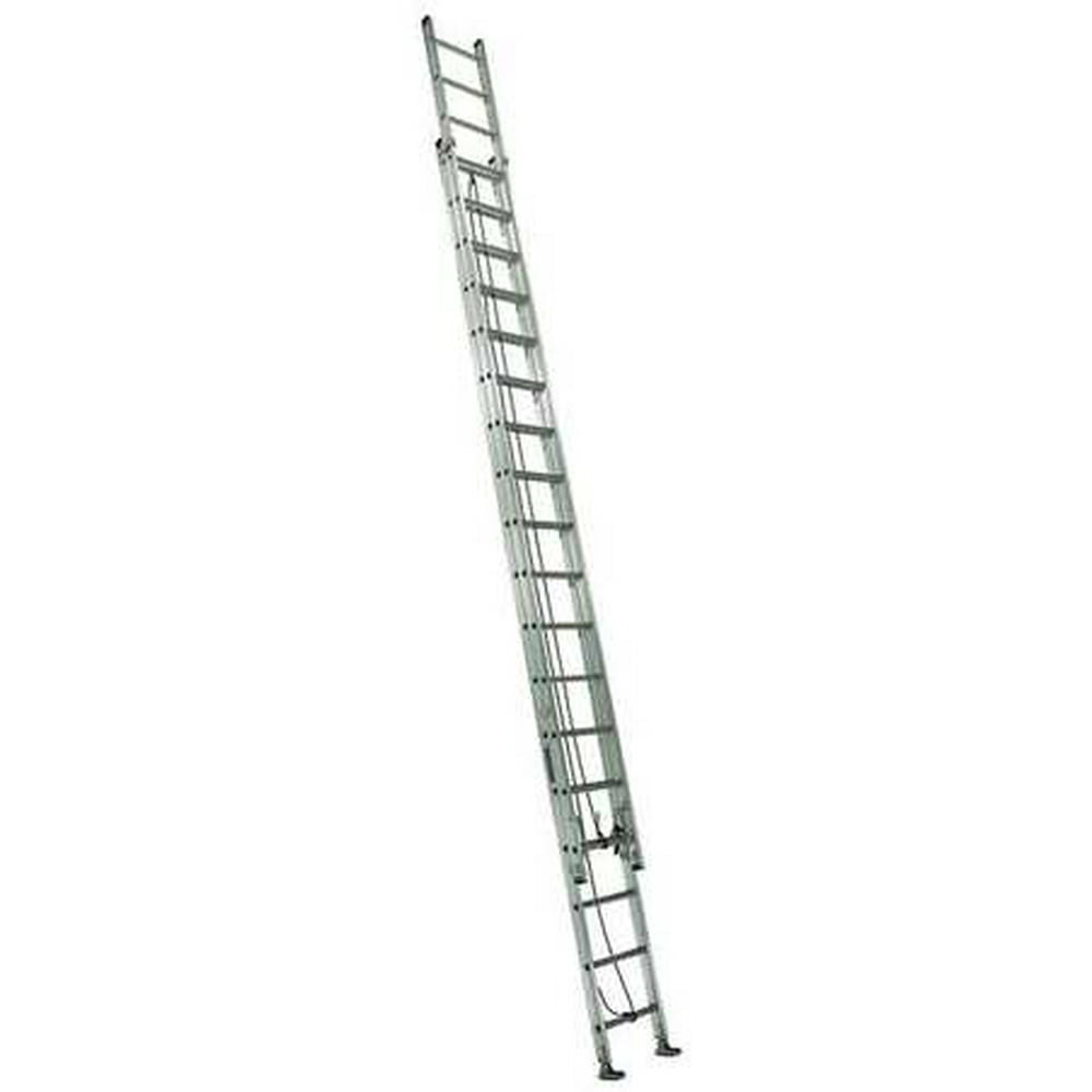 Louisville Ladder 28' Aluminum Extension Ladder, 34' Reach, 300 lbs