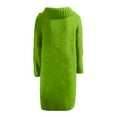thumbnail image 5 of V-Neck Longline Cardigan, Plus-Size Duster Sweater, Relaxed Knit Coat Army Green S , Cardigan, 5 of 5