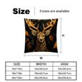 thumbnail image 5 of Deer Velvet Throw Covers Pillow Inserts - Set of 2 Decorative Pillows with Unique Patterns for Home Decor, Couch, Bed - 16x16, 18x18, 20x20 Inches, 5 of 6