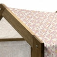 thumbnail image 5 of Floral Pet House, Basic Form Five-Petal Flowers in Gradient Colors Feminine Nature Theme, Outdoor & Indoor Portable Dog Kennel with Pillow and Cover, 5 Sizes, Dried Rose Pale Orange, by Ambesonne, 5 of 5