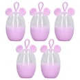 thumbnail image 1 of 5Pcs Makeup Sponge Holder Purple Cartoon Mouse Transparent Smoothing Beauty Sponge Case for Storage Travel, 1 of 14