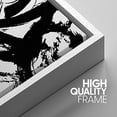thumbnail image 4 of PixonSign Framed Wall Art Set Grunge Style Black & White Paint Strokes Abstract Shapes Modern Art Prints Bohemian Group Dramatic Grey for Living Room, Bedroom, Office - 24"x36"x3 White, 4 of 5