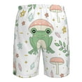 thumbnail image 6 of Disketp Men'S Swim Trunks Hawaiian Breathable Surf Beach Swimsuits Mesh Lining Beach Shorts With Pockets-Frog And Mushrooms, 6 of 9
