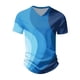 thumbnail image 5 of Summer New Men's Popular T-shirt Printed V-neck Short Sleeved T-shirtL, 5 of 5