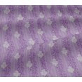 thumbnail image 4 of oneOone Cotton Jersey Light Purple Fabric Stripe|Leaves & Floral Block Diy Clothing Quilting Fabric Print Fabric By Yard 58 Inch Wide, 4 of 4