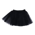 thumbnail image 1 of Falda de tul de tres capas para niñas, falda corta de tutú, disfraz de fiesta, elegante ropa de ballet y danza., 1 of 7