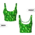 thumbnail image 6 of Uemuo St Patrick's Day2 Pattern Women's Sports Bra - High Impact Support, Breathable, and Comfortable Athletic Bra for Running, Yoga, and Workouts, 6 of 9