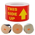thumbnail image 3 of KAKOWELY caution stickers 2 Rolls Fragile Stickers Handle with Care This Side up Permanent Adhesive Fragile Stickers for Shipping Moving Glass Fragile Labels 300 Per Roll, 3 of 4