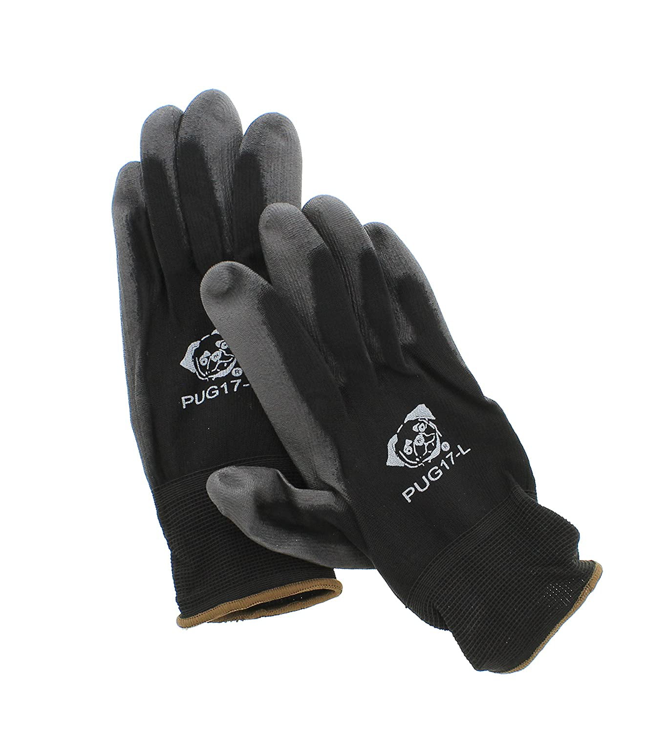 12 Pair for sale online Global Glove PUG17L Large Polyurethane Coated Work Gloves 