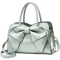 thumbnail image 1 of LHSHID Shiny Women Handbag Patent Leather Bowknot Purse Charm Glossy Top-Handle Satchel Tote Fashion Shoulder Bag, 1 of 7