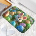 thumbnail image 6 of 1pc Easter Bunny and Eggs Absorbent Non-Slip Bathroom Thickened Flannel Rug Decor,Soft,Quick Drying,Suitable For Indoor/outdoor Use,Bathrooms,Bedrooms,Kitchens,Terrace,Laundry Rooms,16"x24", 6 of 9