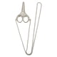 thumbnail image 2 of Tijeras de Costura, Patrón Decorativo de Plata Bordado de Bordado de Bordado Acero Inoxidable Con Cadena de Vaina para Nave de Bricolaje para Aguja, 2 of 7