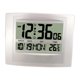 thumbnail image 3 of Reloj despertador digital, reloj electrónico con calendario digital para mesita de noche. Blanco, 3 of 9