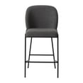 thumbnail image 4 of Kris & Alley Brooks Boucle Fabric Upholstered Counter Height Bar Stool with Metal Legs, 4 of 12