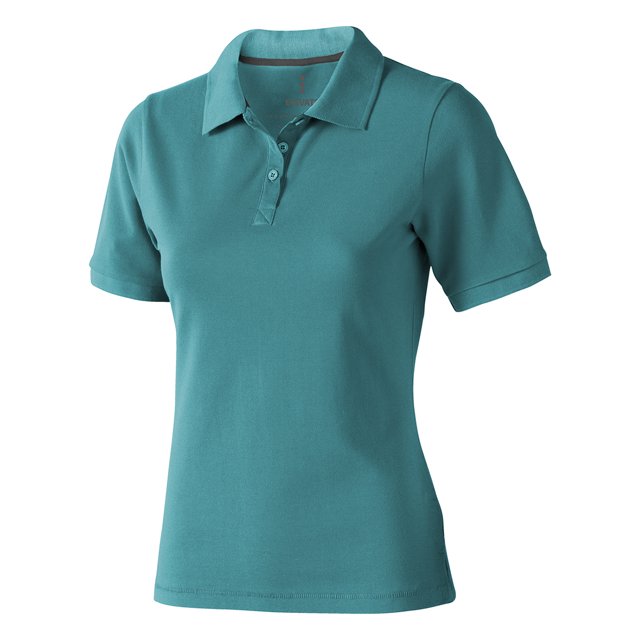 Elevate - Polo modelo Calgary de manga corta para mujer (Azul agua)
