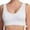 White, variant on Womens Plus Size Sports Bra Bustier Breathable Running Yoga Gym Bra Tops Skin XL