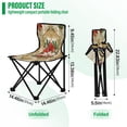 thumbnail image 3 of YAZAOO Camping Chairs Modern Golden Holiday Elegance Pattern Folding chair, 3 of 8