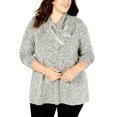 thumbnail image 2 of Style Co Plus Size Lace-Trimmed Cowl-Ne Gunmetal 3X, 2 of 2