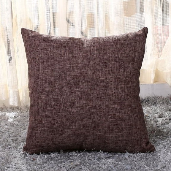 XmhyTop-A Throw Pillow, 1 Pack 45*45cm Linen Pillow Textured Pillow Boho Pillow Farmhouse Decorative Pillows for Living Room Bedroom Home Decoration,T09