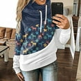 thumbnail image 2 of Sudaderas con capucha y cuello vuelto para mujer, sudaderas con estampado navideño de manga larga, suéteres, Tops con cordón Fridja fhghd3229, 2 of 5