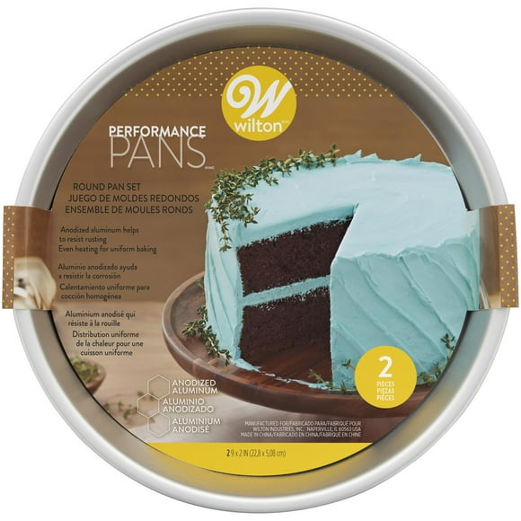 Moule à gâteau rond en aluminium Performance Pans Wilton 2 pièces