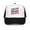 Black / White / Black, variant on 4th of July Foam Trucker Hat – I’m Just Here for the Fireworks and Beer (Black / White / Black)