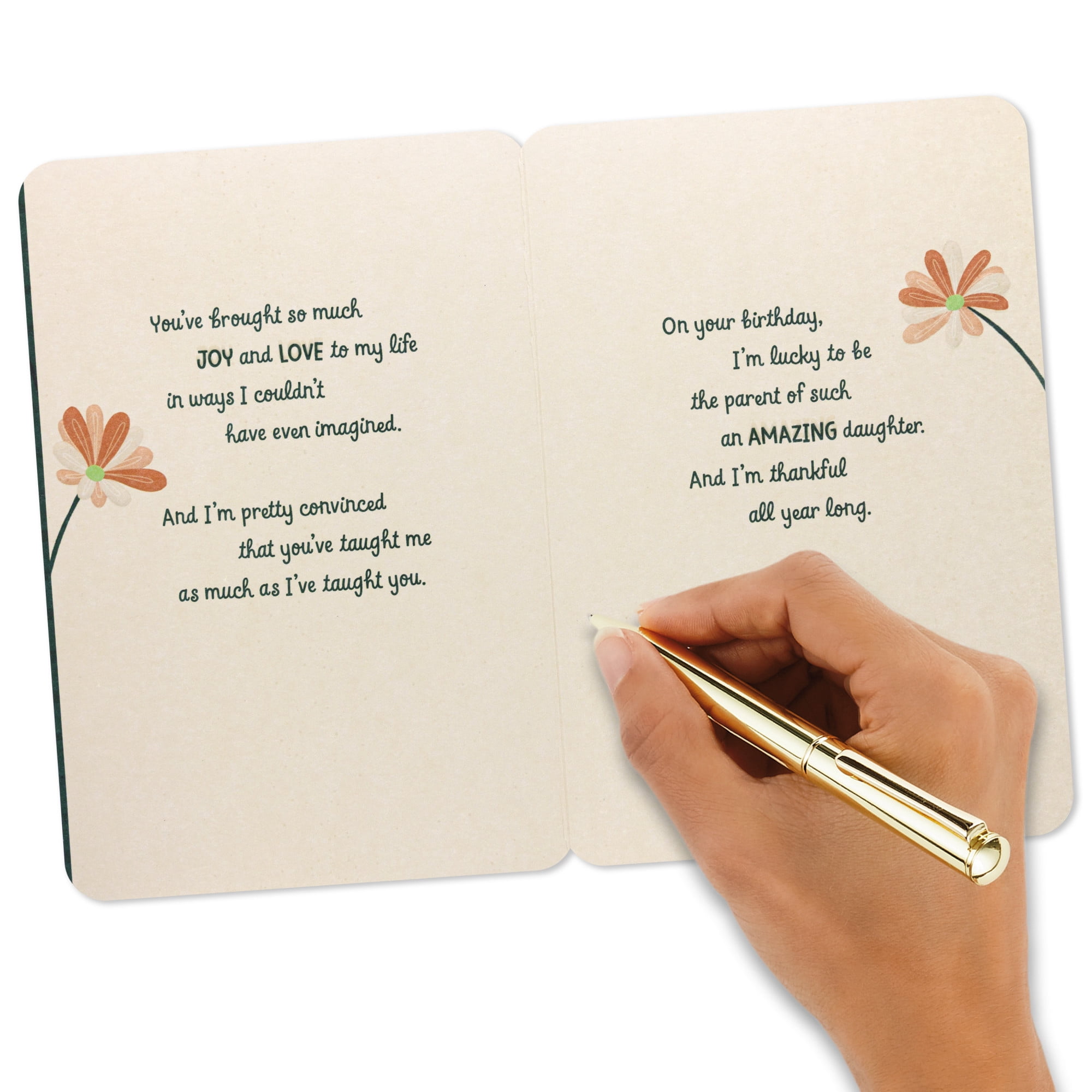 Hallmark Birthday Card for Daughter (Thankful All Year Long)