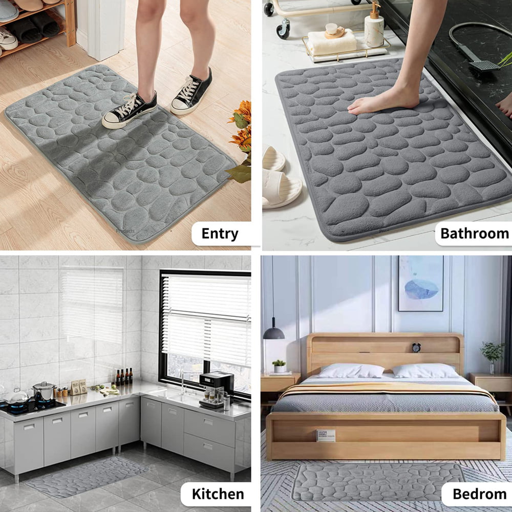 Dropship Absorbent Bathroom Bath Mat Quick Drying Coral Fleece Bathroom Rug  Non-slip Entrance Doormat Floor Mats Carpet Pad Home Decor to Sell Online  at a Lower Price