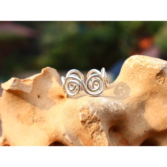 Handmade 925 Sterling Silver Spiral Ring Spiral Jewelry Woman Ring Unique Statement Jewelry For Her
