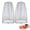 Gray, variant on Mosquito Head Net Mesh, Face Neck Fly Netting Hood from Bugs Gnats Noseeums Screen Net for Any Outdoor Lover- with Carry Bags Fits Most Sizes of Hats Caps (2pcs, Grey, Updated Big Net)