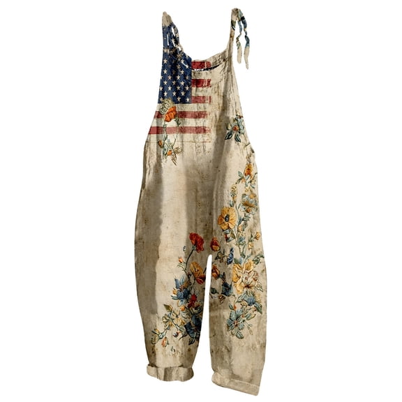 AJGRHE Jumpsuits for Women Wide Leg Jumpsuit Casual Loose Fit Overalls With Adjustable Straps For Summer Daily Wear Light Purple XXL