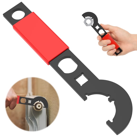 Spanner Wrench Tool with Nonslip Handle Carbon Steel Spanner Efficient Nut Armorers Nut Wrench for Removal and Installation