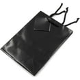 thumbnail image 4 of NicePackaging  10 Qty  Glossy Black Paper Tote Gift Bags 8in x 4in x 10in  For Birthdays/Holidays/Parties/Gifts/Sales/Showers/Special Occasions  4 Sizes, 4 of 5