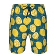 thumbnail image 3 of Logiee Lemon Print Mens Swim Trunks Quick Dry Board Shorts,Breathable Hawaii Beach Shorts Swimwear Bathing Suits-Large, 3 of 6