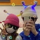 thumbnail image 4 of Jumpingount Gorro de invierno tejido con fibras acrílicas, tentáculos moldeables y pequeño monstruo brillante, bonito gorro brillante Sombreros verde oscuro, 4 of 6