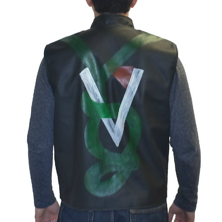 Rick Vaughn Faux Leather Vest Costume Jacket Major League Wild Thing Jacket