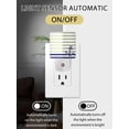 thumbnail image 2 of Night Lights Auto Sensor Sage Green Stripes Plug-in LED Nightlights Lamp Dusk to Dawn for Living Room, Bedroom, Bathroom, Hallway, Stairways Home Wall Decor, Navy Blue Nautical Anchor Night Light, 2 of 9