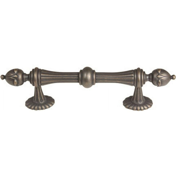 Alno A6929-4-BARC Ornate 4 Inch Cabinet Pull Barcelona