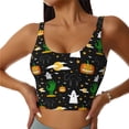 thumbnail image 2 of Lsque Halloween Printed Women'S Sports Bra, Compression, Moisture Wicking, High-Impact Sports Bra For Women,Supportive sports bra-Medium, 2 of 9