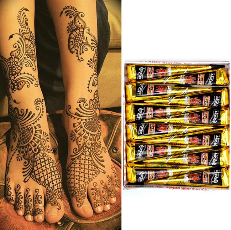 Buy Henna Cones Indian Henna Tattoo Paste Black Brown Red White Henna