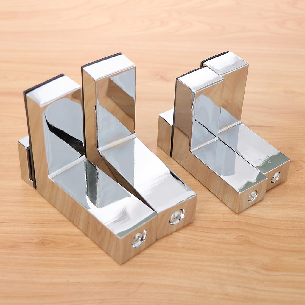 Axioma 6x Solid Metal Adjustable Wood/Glass Shelf Bracket Wall Mount Brushed Nickel