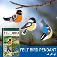 thumbnail image 4 of 3Pcs Mini Bird Felt Pendant Kit DIY Craft Handmade Felting Pendant Housewarming Gift, 4 of 14
