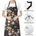 thumbnail image 6 of Naloa Floral Insects Apron Kitchen Aprons with Pockets for Women Men Chef, 6 of 8