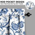 thumbnail image 4 of Country Boho Curtains 36 Inch Short - 3 Panel Floral Farmhouse Set with Vintage Botanical Design, Rod Pocket Window Treatment for Rustic Style, 4 of 5