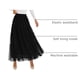 thumbnail image 4 of Falda PRETTYGARDEN Otoño 2025 Elástica Cintura Alta Maxi Negra XXL, 4 of 9