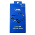 thumbnail image 4 of onn. 18 FT. 3.5 mm AUX Extension Audio Adapter Kit, 4 of 4