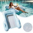 thumbnail image 2 of XIANXIAN Inflatable Pool Lounge Floats Adult, Large Swimming Pool Sofa Floaties, Beach Tanning Recliner Floating Mesh Chair, Blow Up Lake River Floaty Tube -Large, 2 of 9
